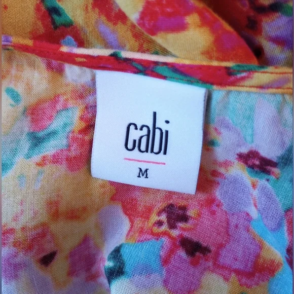 CAbi Luisa Floral Tank Style #5045 Size Medium EUC - Picture 7 of 9